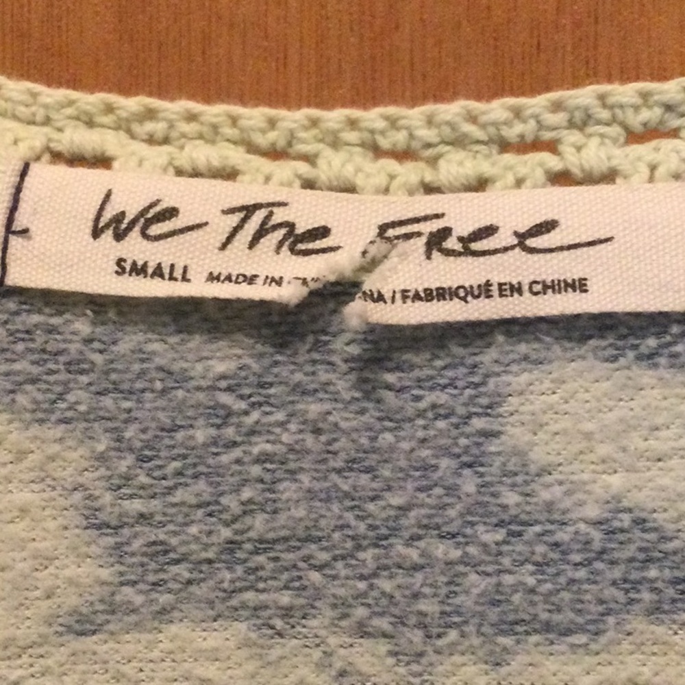 NWOT Free People Tie Dye Zip Up Sweatshirt - Picture 9 of 10